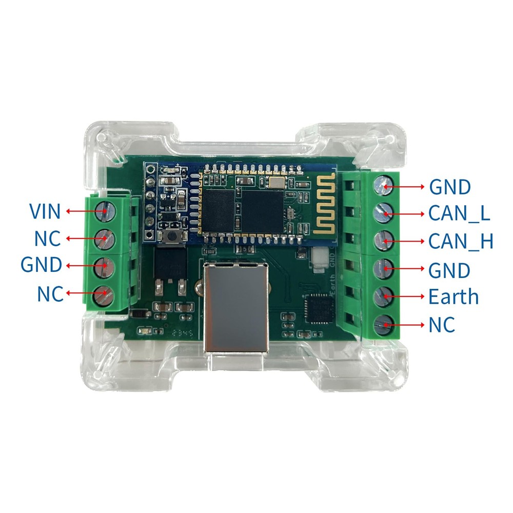 SH-C20A CAN to Bluetooth 2.0 SPP Adapter Industrial Grade Converter Module