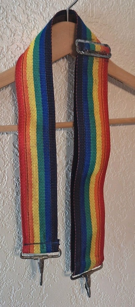 Wide Woven Multi-color Camera Strap