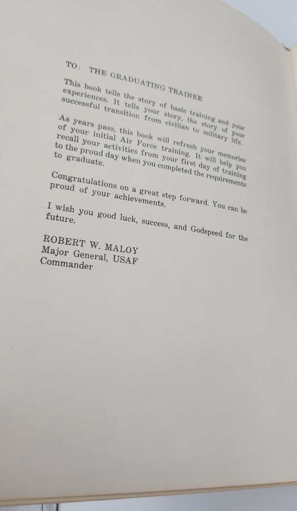 US Air Force Basic Training 3728 Squadron Flight 0119 March 1974 Class Book