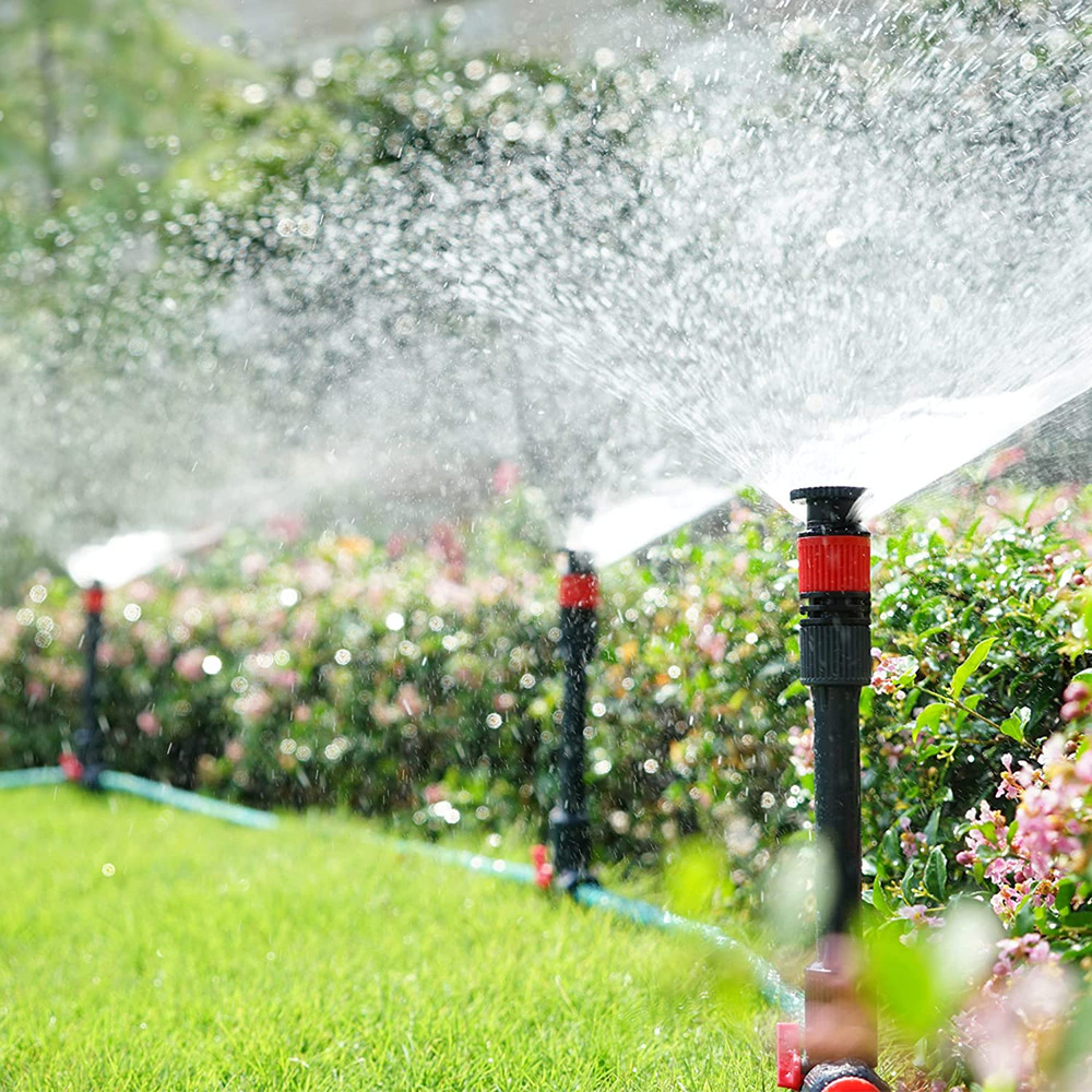96093 Multi-Adjustable Flex Design Garden Sprinkler with Extension Set, Great fo