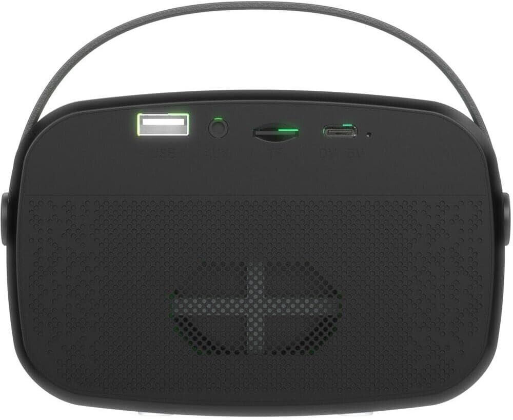 Supersonic Mini Bluetooth Karaoke Portable Speaker w/ Microphone (Black)