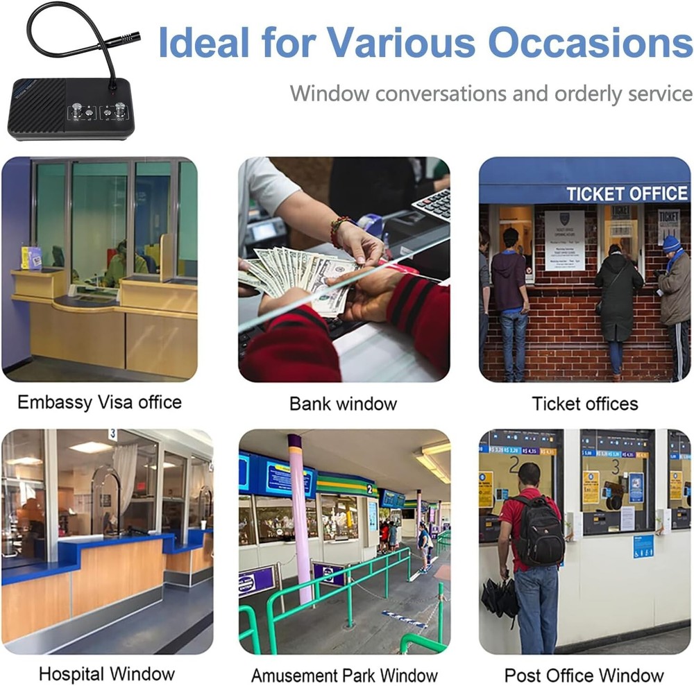 Window Speaker Intercom System, Window Intercom, Anti-Interference Dual Way