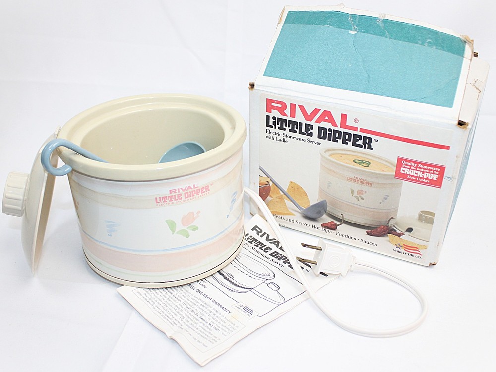 Rival Little Dipper Stoneware Server - 16 Ounce Model 3204 - Paperwork and Ladle