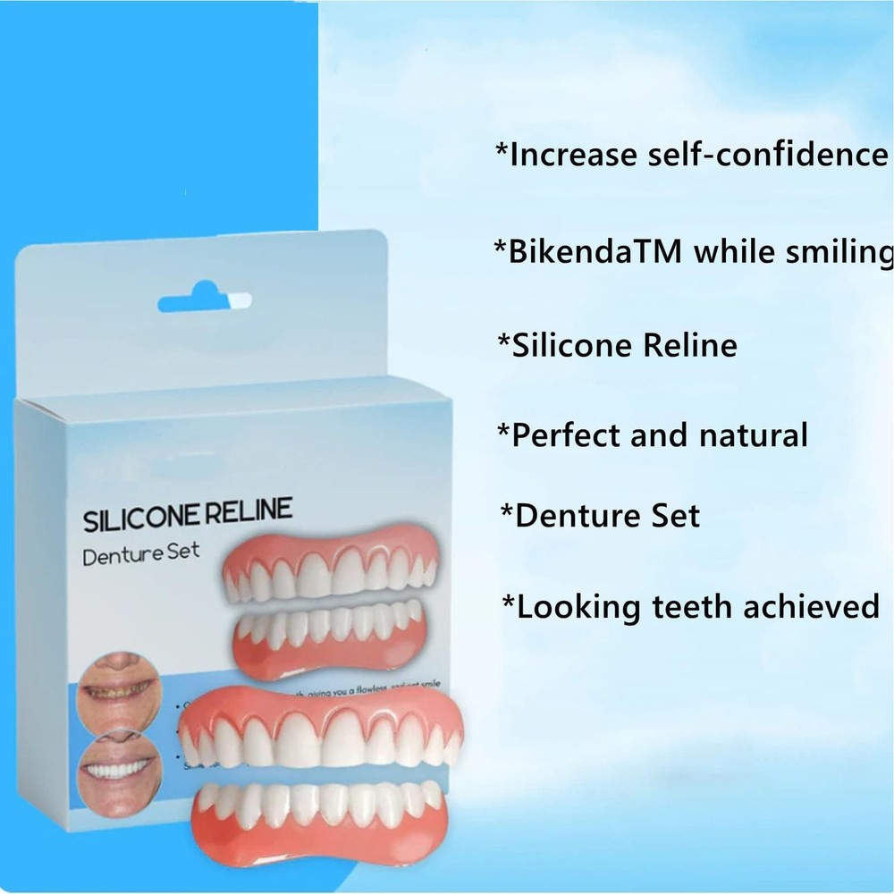 Silicone Denture Liner Kit Veneers Snap In Teeth Tooth Repair Kit Consistent