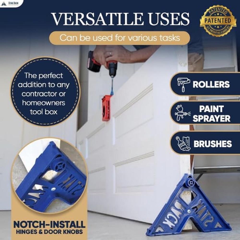 Stak Rack | 6 in 1 Painter's Accessory Tool | Stacking Design | Paint Interio...