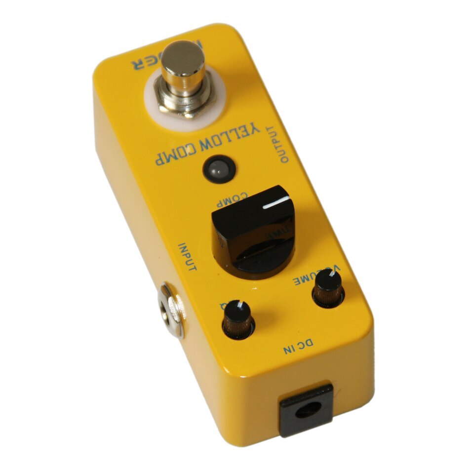 Yellow Optical Compression Guitar Effects Pedal Mini Full Metal Case True Bypass