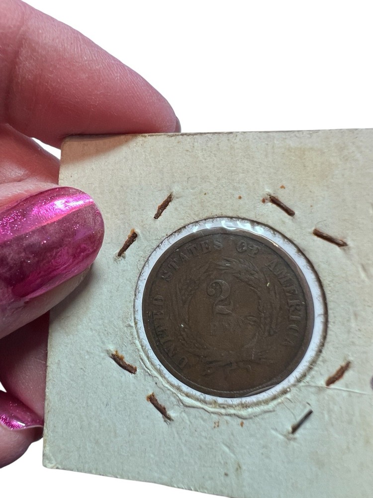 1867 TWO CENT PIECE 2¢ In Display Card