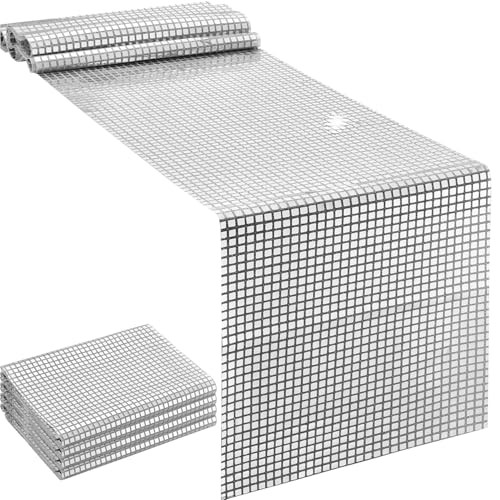 Glitter Table Runner, Disco Party Decor Table Cloth, 70s 80s Retro Style B