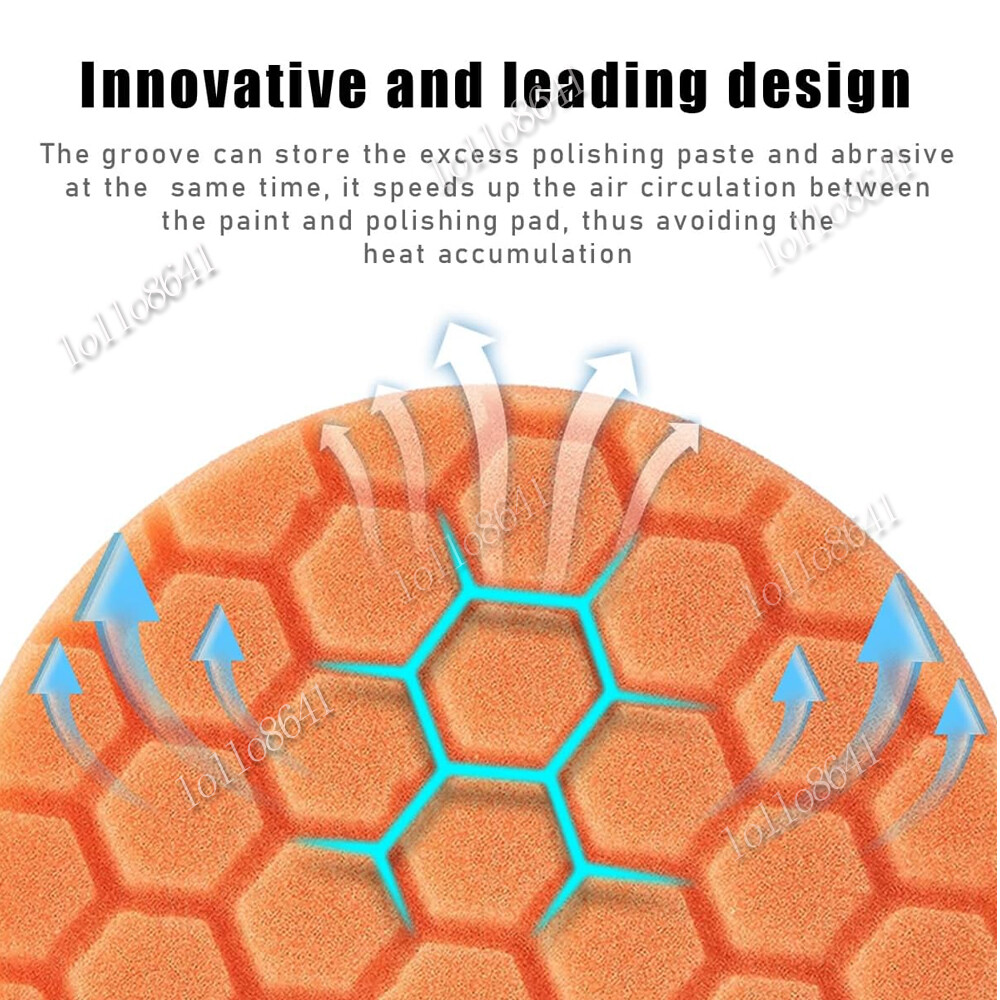 Buffing Sponge Pads,5x Cutting Polishing Pad For Car Buffer Polisher Compounding
