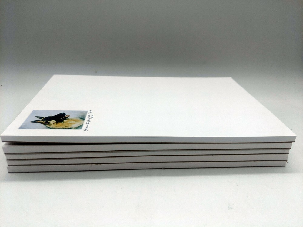 New German Shepherd Dog Note Pad Set - 5 Note Pads By Ruth Maystead GSH-4