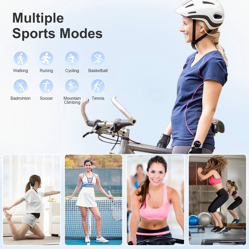Smart Watches for Women Answer/Make , 1.19" AMOLED with Bluetooth for Android...