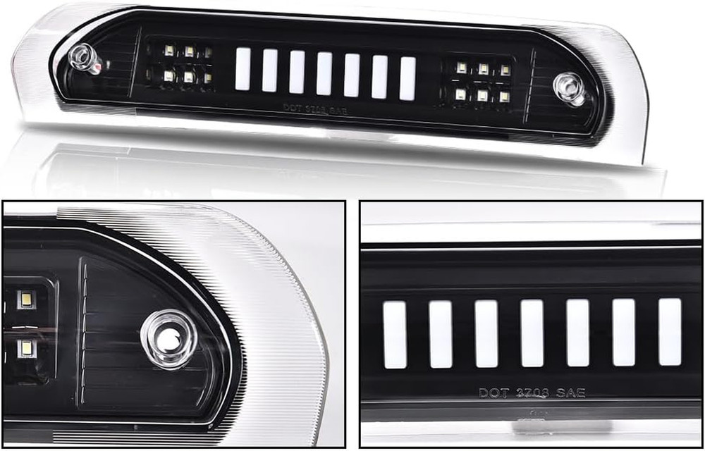 Third Brake Light,3D LED BAR Compatible with 2002-2009 Dodge Ram Light/Cargo Lam