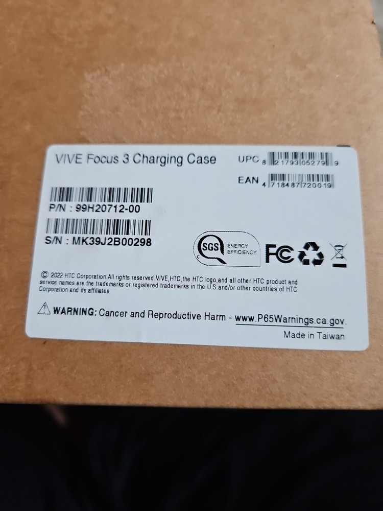 Charging Case for HTC VIVE Focus Series Model 2QBC100