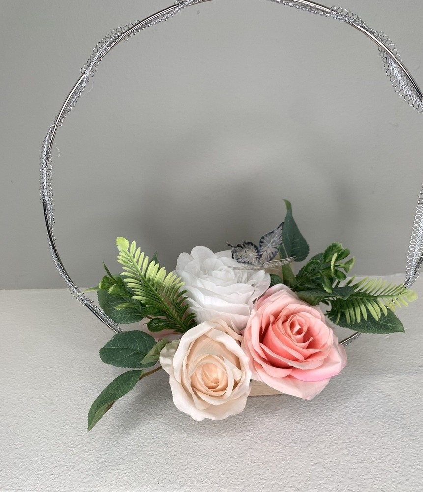 3 Silver Geometric Wedding Centerpiece Elegant Arrangements