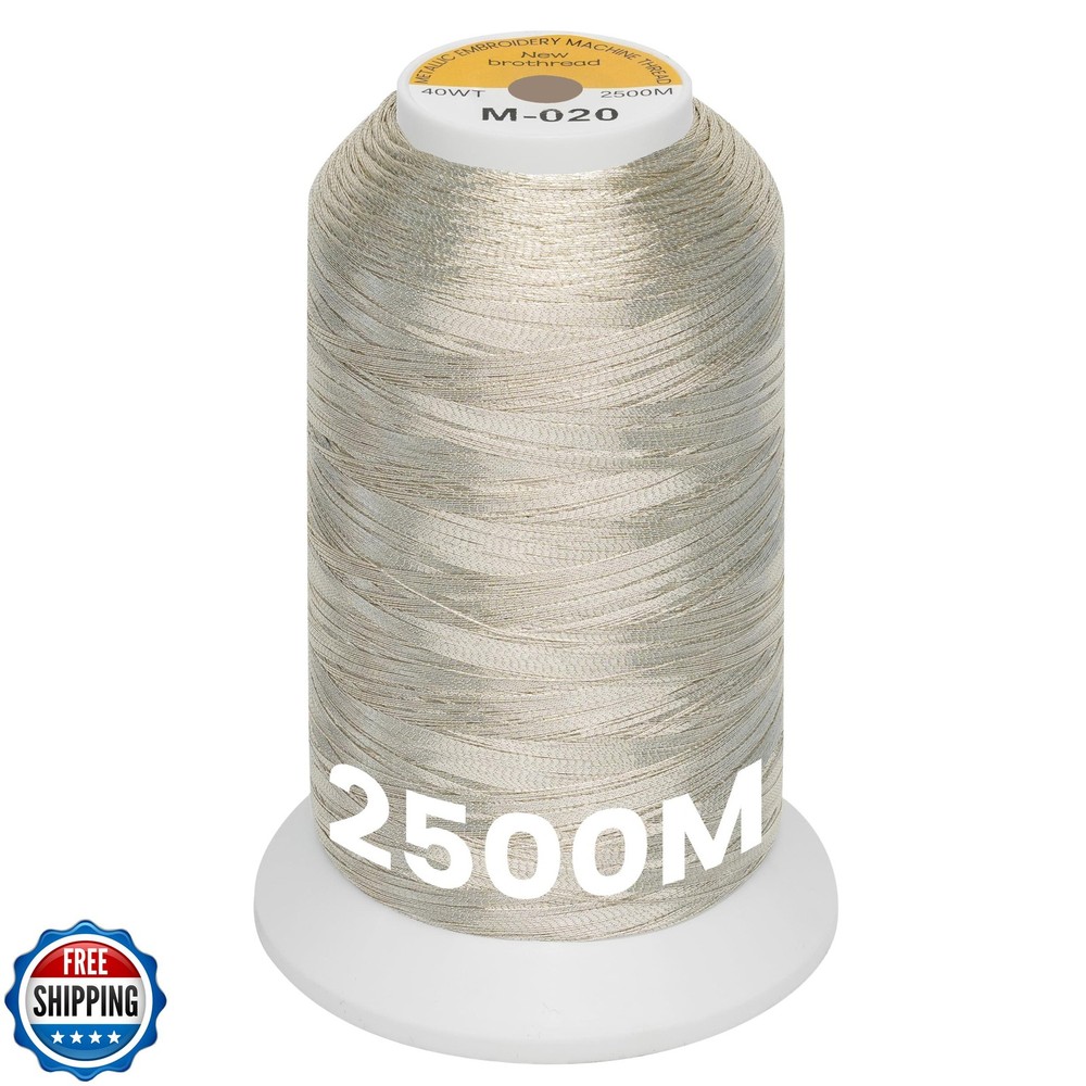 New brothread Single Huge Spool Metallic Embroidery Machine Thread 2500M (273
