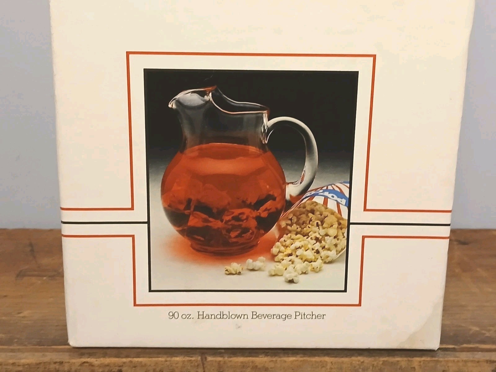 90 oz. Hand Blown Clear Glass Beverage Pitcher Clearly Glassware by Caisa - New