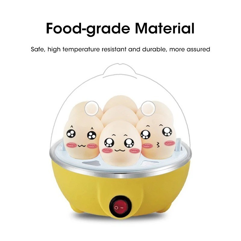 Multi-Functional 7 Egg Cooker Steamer Custard Boiled Egg Maker Kitchen Tool