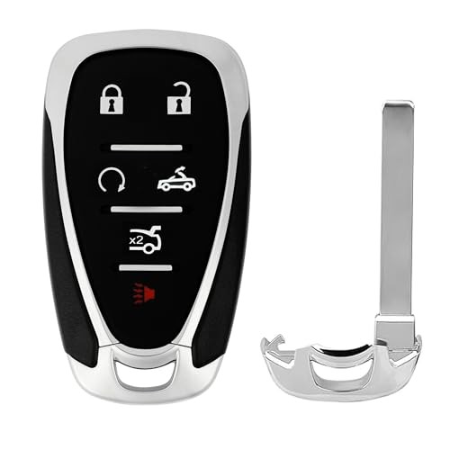 6-Button Replacement Key Fob Shell Cover for Chevy Camaro Keyless Entry