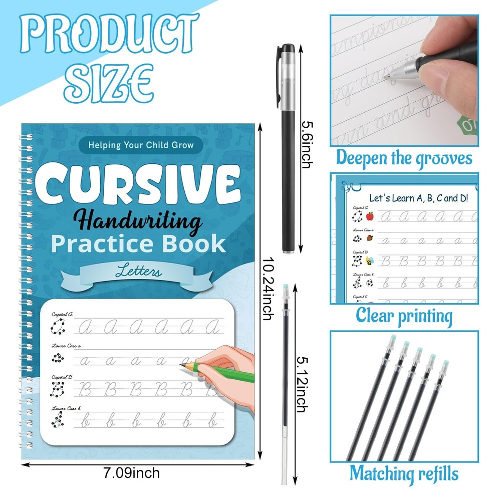 Gilprop Cursive Handwriting Kits Groove Practice...
