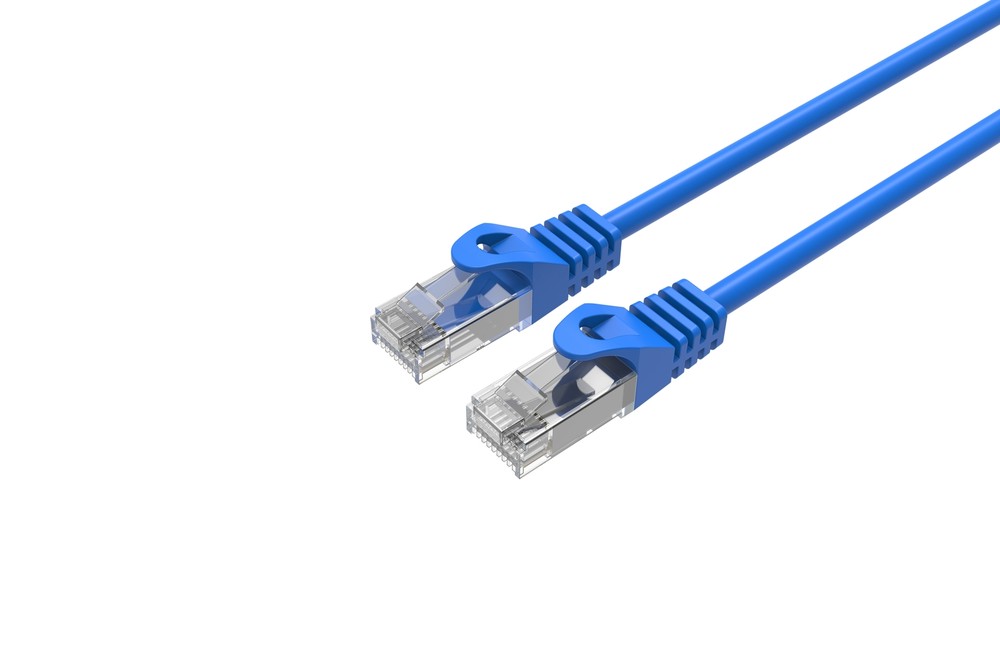 CAT6 Slim Ethernet Patch Cable Blue 15FT 25 PACK