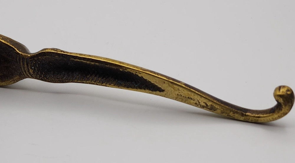 Brass Jester's Head Nutcracker 7" Long