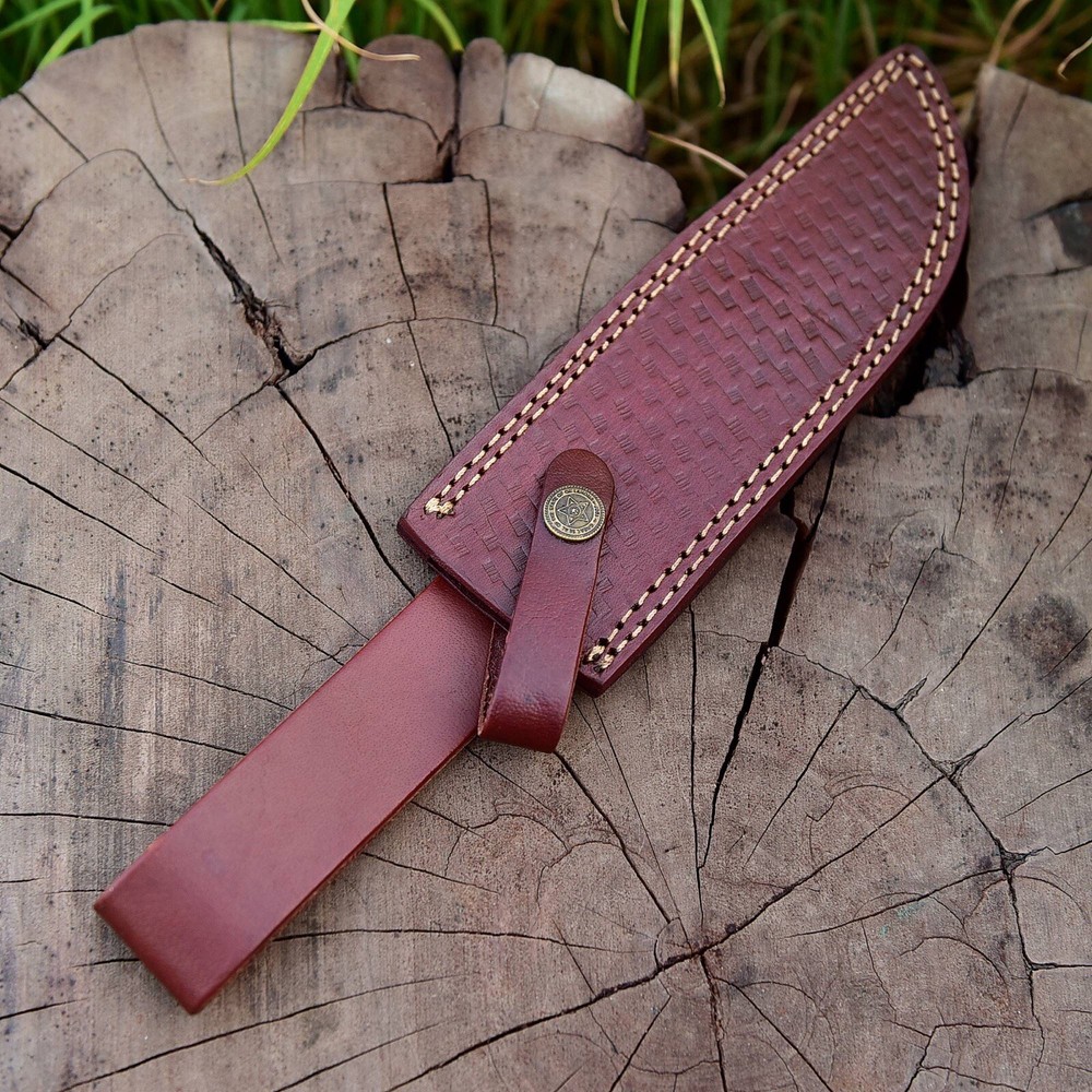 Leather Hand Crafted BELT Loop Knife SHEATH Holster FIXED BLADE KNIFE Sheath
