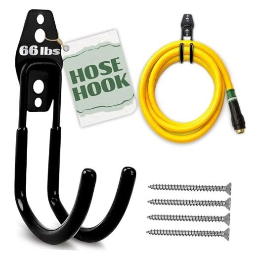 Hose Hook Wall Mount - Rust-Resistant, Scratch Wall Mounted Garden Hose Hanger