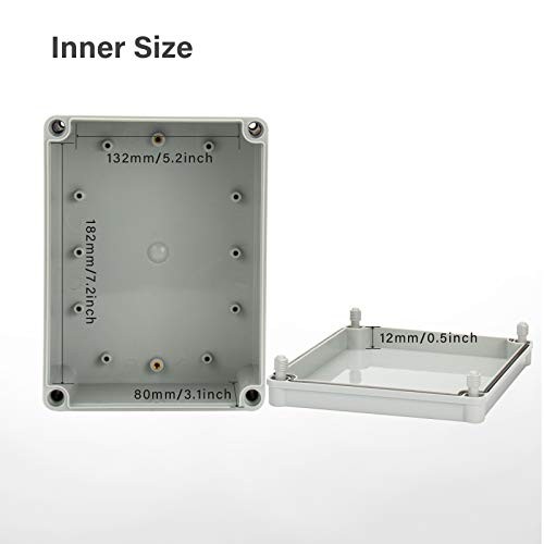 plus Plastic Junction Box, IP67 Dustproof&Waterproof DIY Box, Durable