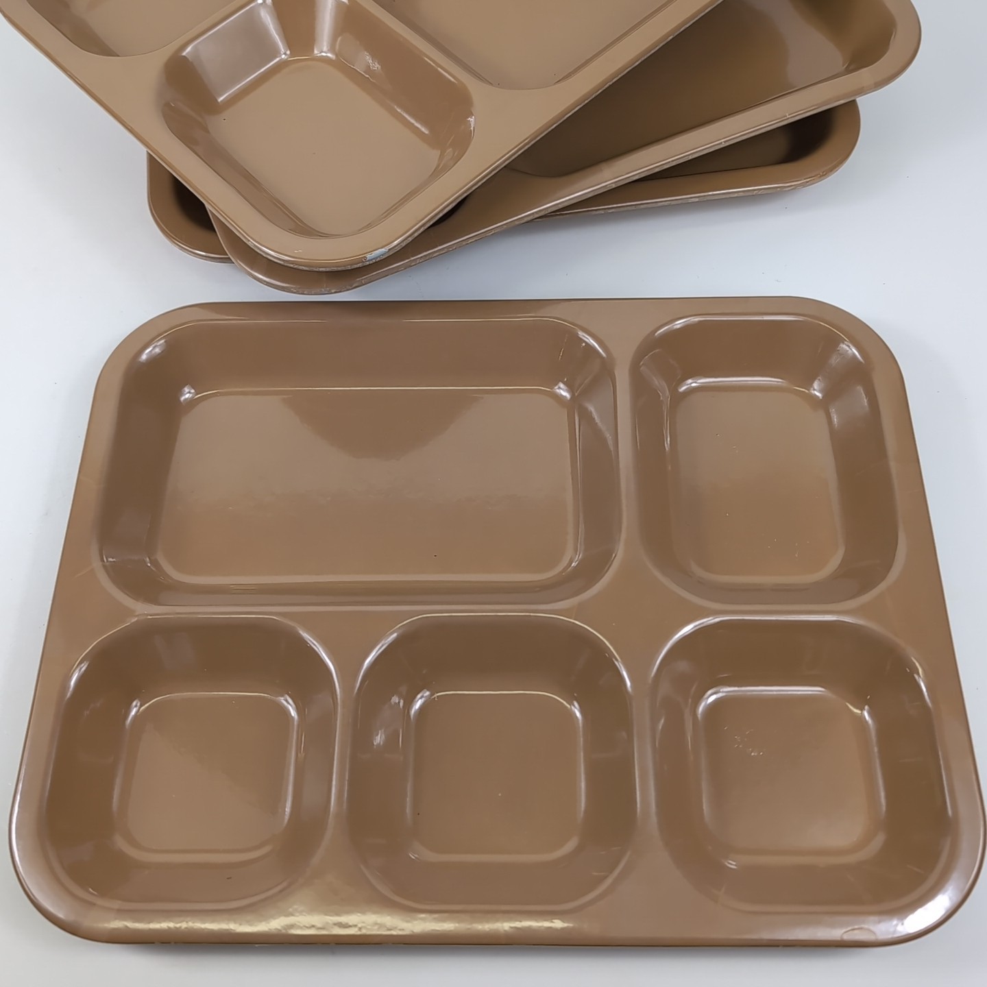 VTG Lot 4 KENRO Melamine Military Army Cafeteria Mess Hall Chow Camp Trays USA