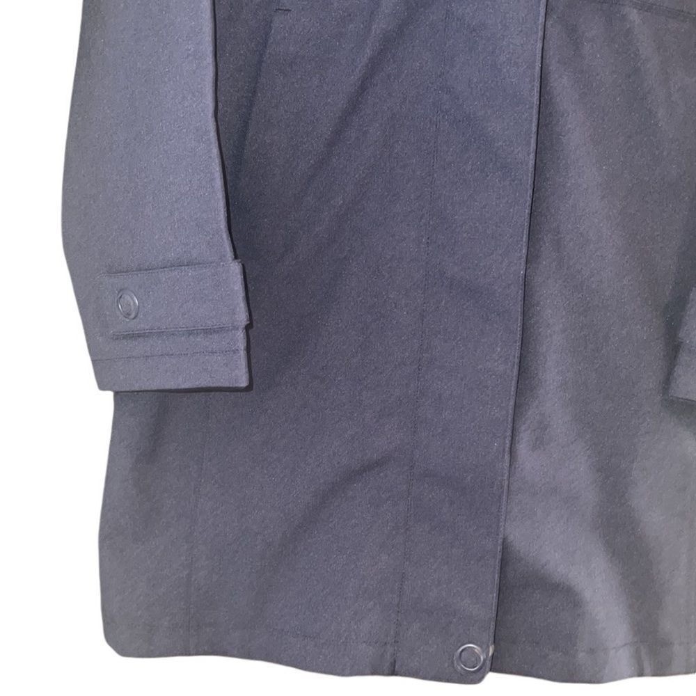 Merrell Opti-shell Navy Blue Front Pockets Snap Zip Closure Coat Size Large