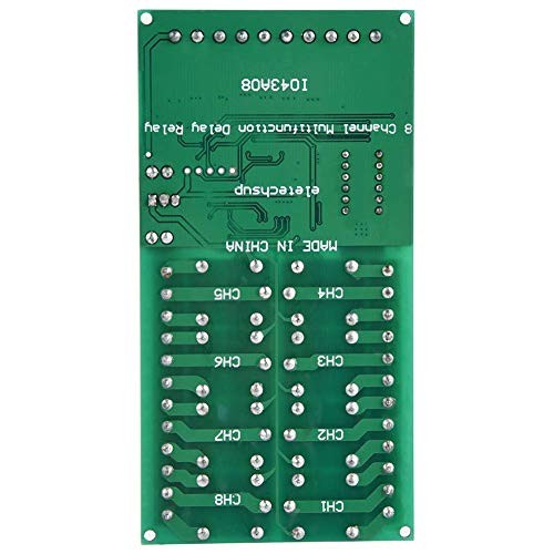 DC 12V 8CH LED Multifunction Digital Delay Time Cycle Timing Relay Switch