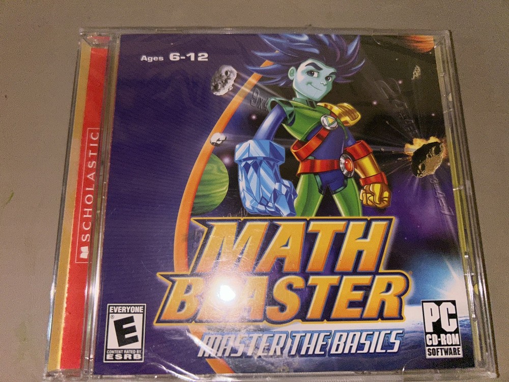 Math Blaster: Master the Basics - PC CD-ROM Scholastic Ages 6-12 (2007)