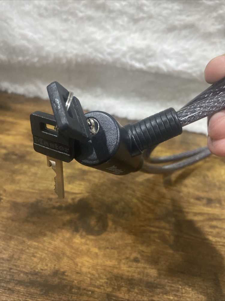Master Lock Cable Lock, Keyed Bike Lock, 6 ft. Long, 8154DPF