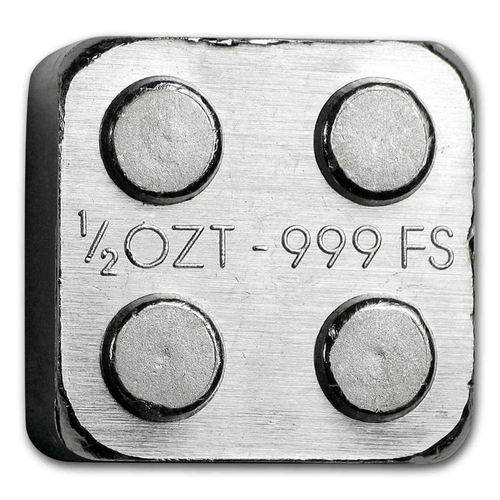 1/2 oz Silver Building Block Bars (2x2)