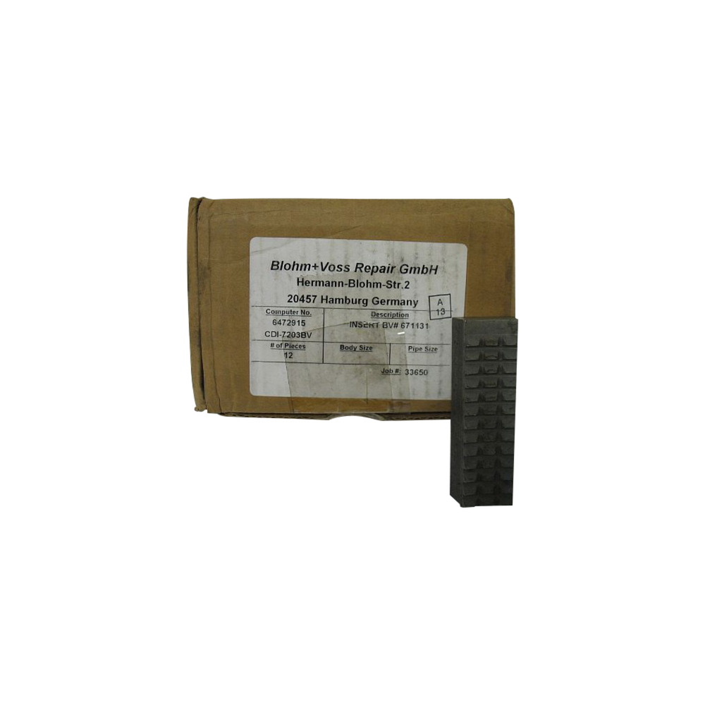 (12) Blohm+Voss BVC-75-200 Elevator Inserts 671131 New