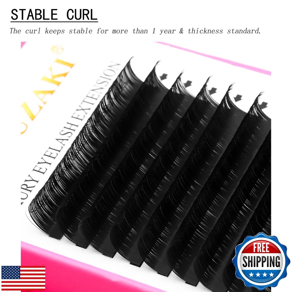 Eyelash Extensions 0.15mm Thickness Classic Lash Extensions B Curl Lashes Mix