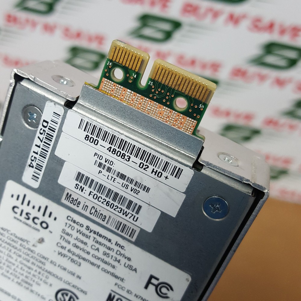 Cisco Pluggable Interface Module LTE P-LTE-US V02 (800-48083-02 H0+) USED