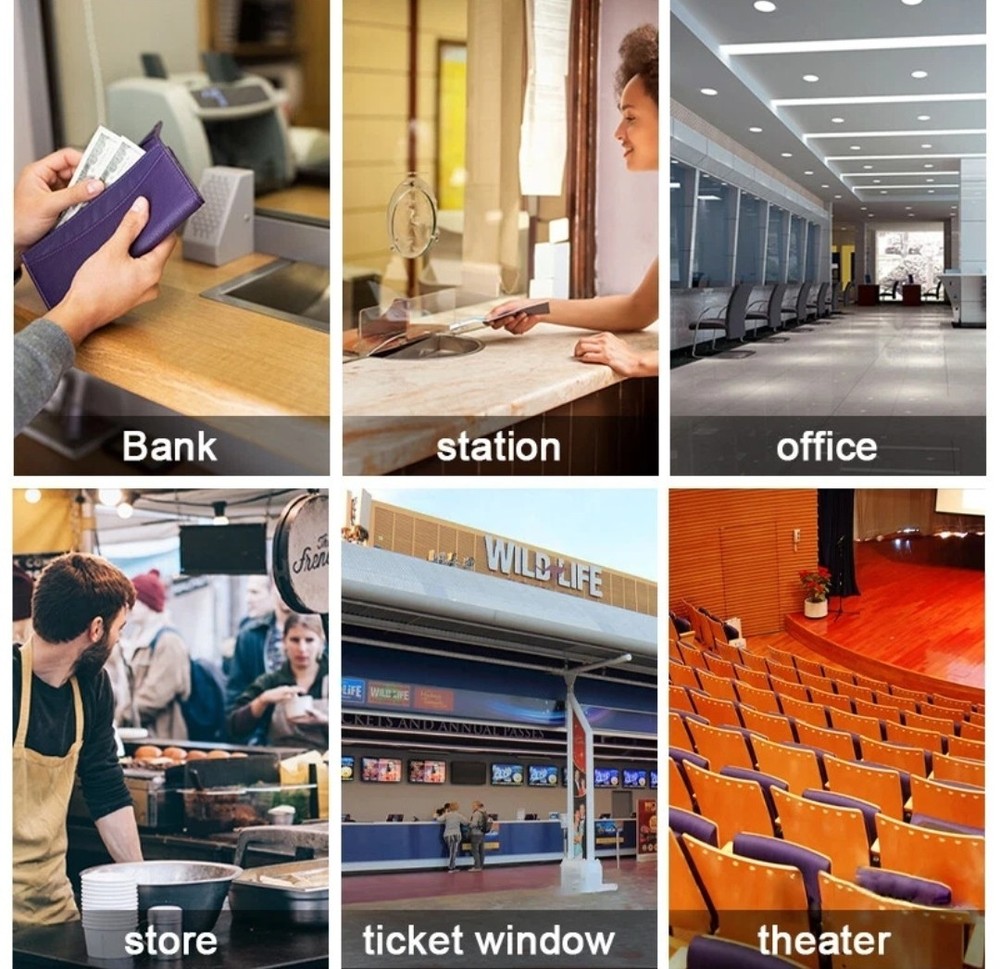 Retekess TW103 Window Speaker Mic Counter Intercom System Bank Office Restaurant