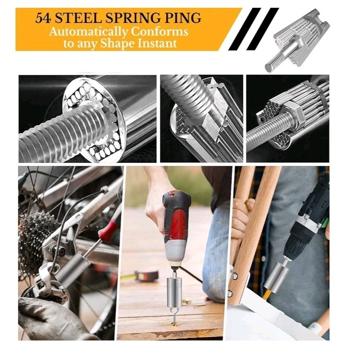 Universal Socket Tool with Power Drill Adapter Gift for Men Dad Husband. B8