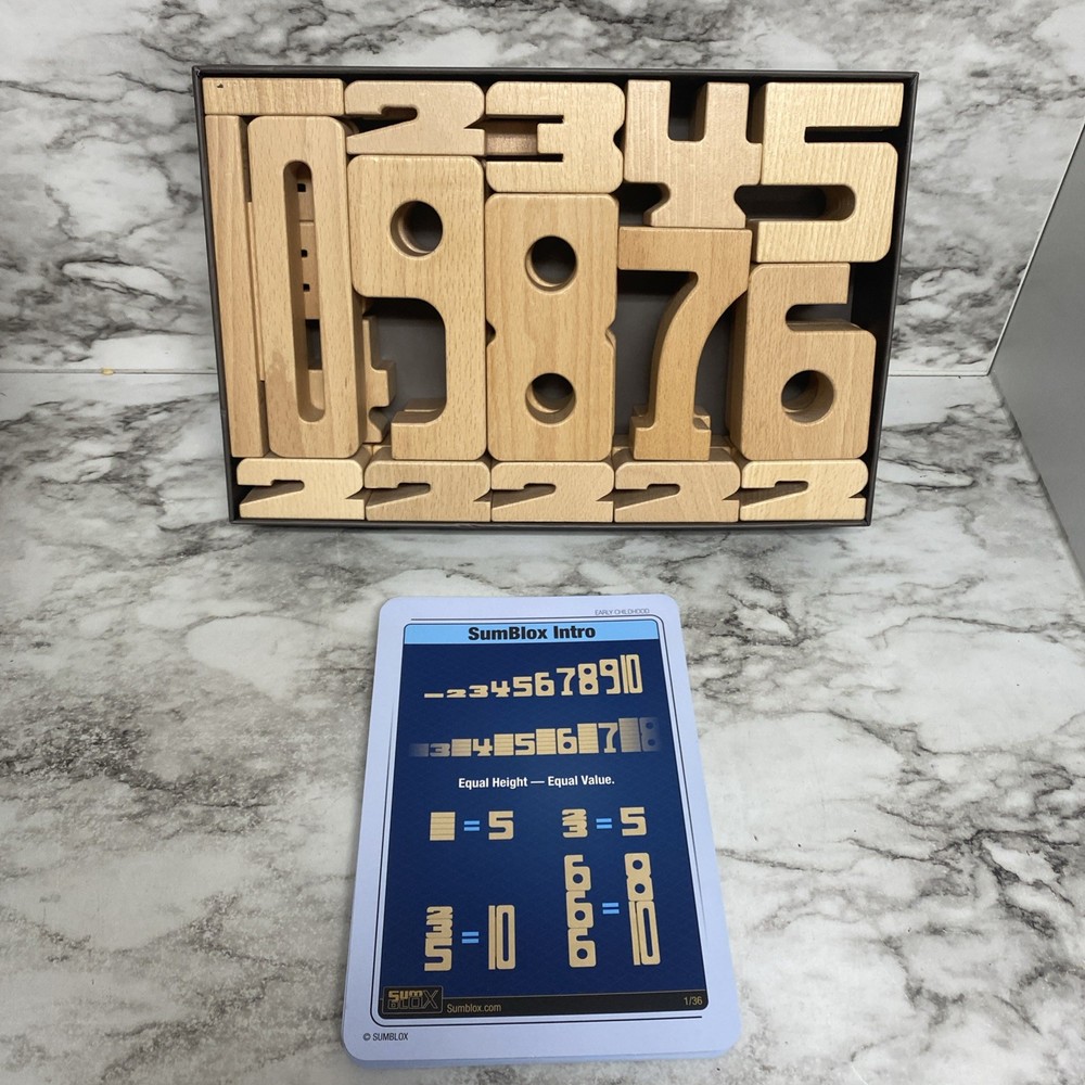 Sumblox 38 Maths Blocks With Activity Cards
