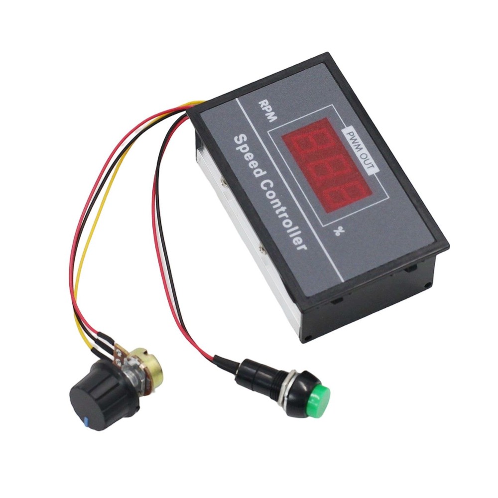 30A DC Motor Speed Regulator w/ Digital Display & Momentary Start/Stop Button