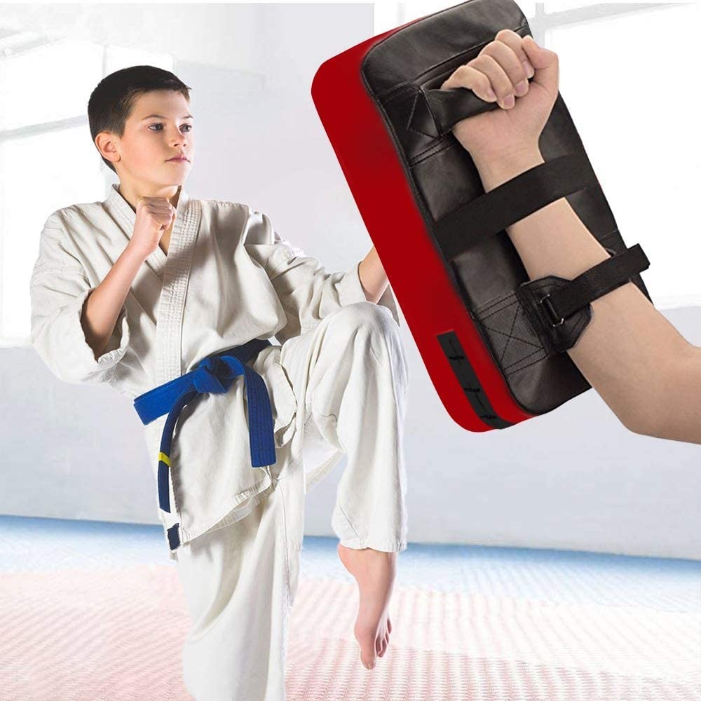 Karate Kick Pad Adjustable Boxing Punch Shield Training Mitt Martial Arts