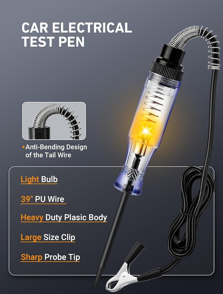Automotive circuit test light volt