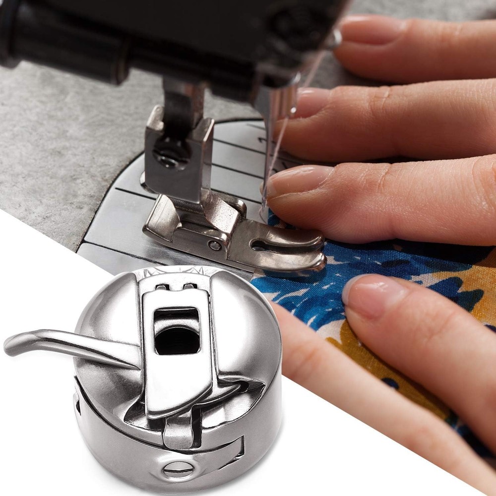 Stainless Steel Bobbin Case for Front-Loading Sewing Machines 4-Pack, Compati...