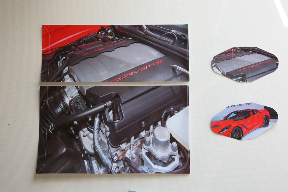 Sony PS4 Console and Controller Skins -- Red Corvette Theme (#0946)