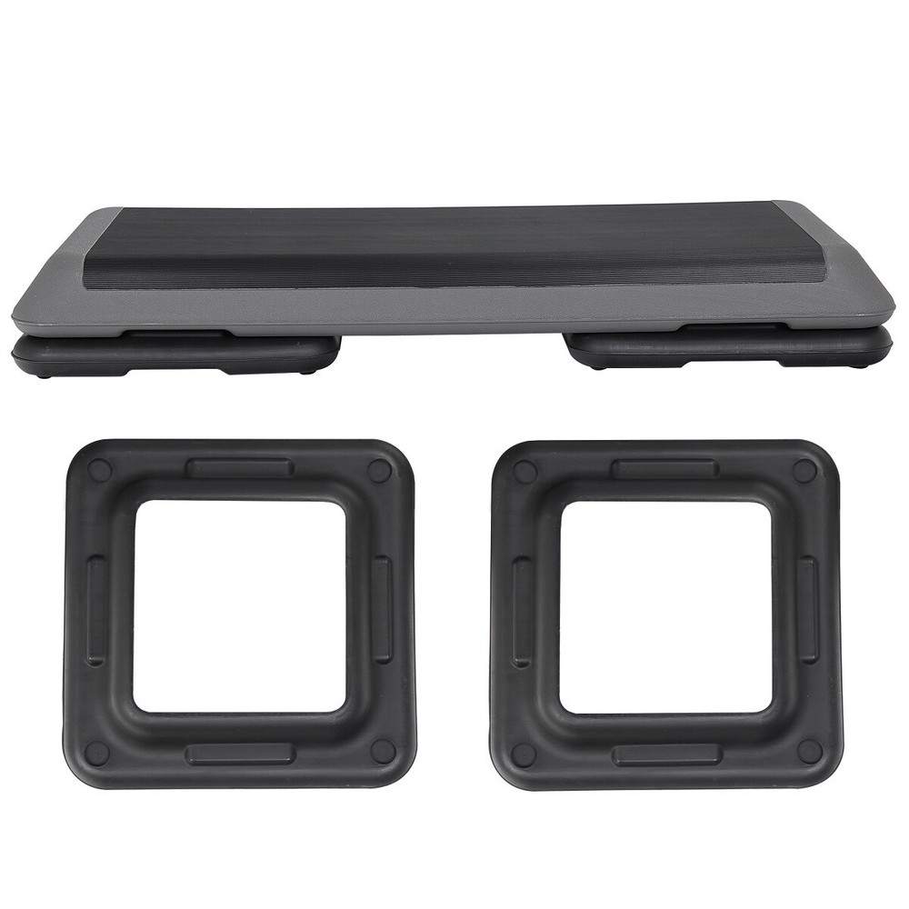 Durable Aerobic Fitness Exercise Stepper Cardio Platform Adjustable 4 Risers