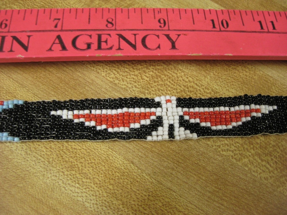 Beaded Head Band BLACK Craft Non Native