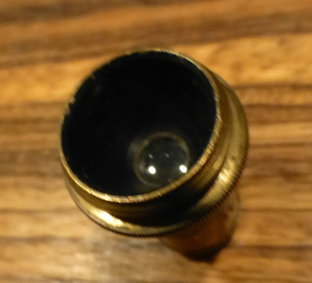 Superb Antique microscope objective-Spencer, condition [Y8-W6-A8]