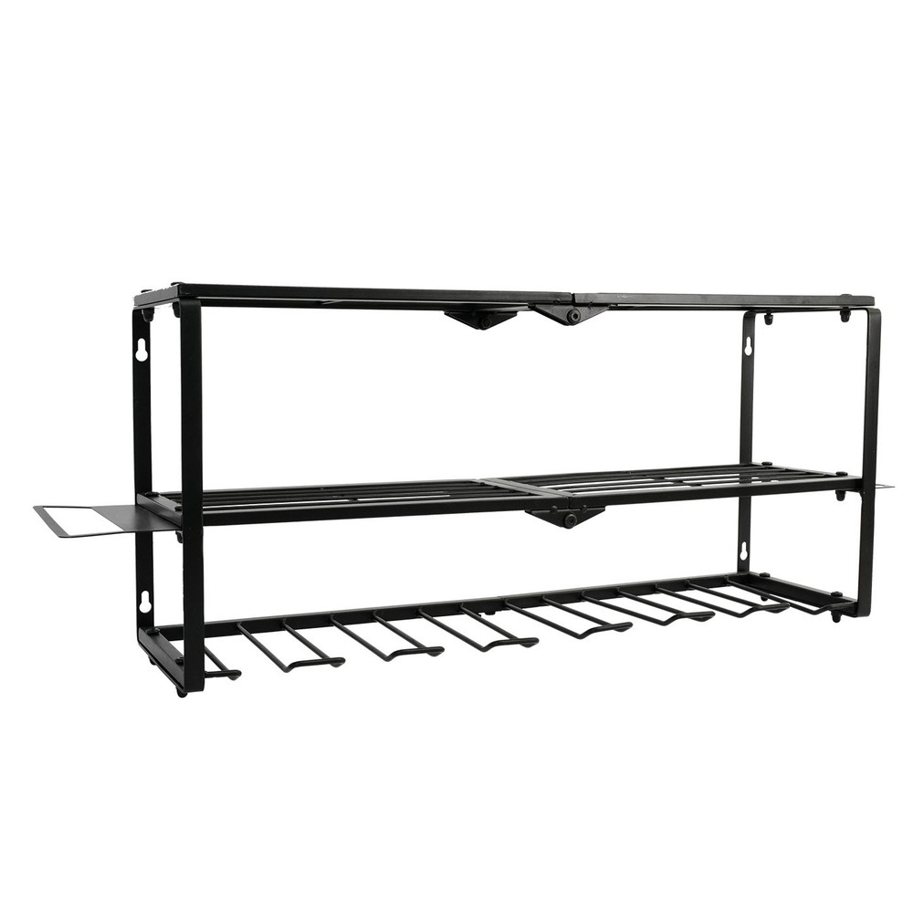 Heavy Duty 3-Layer Power Tool Organizer Drill Holder 26" Wall Mount Storage Rack