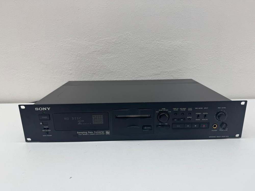Sony MiniDisc Deck Professional Recorder Player MDS-E55 19” Rack Used